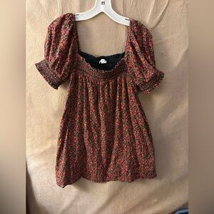 Women’s American Eagle floral peasant style dress medium